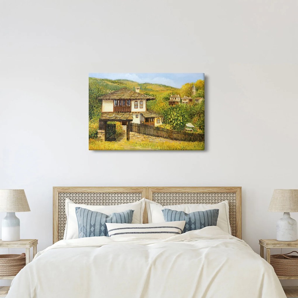 Tablou - Cabane în timpul verii (90x60 cm)