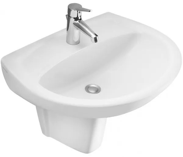 Lavoar suspendat, Villeroy&amp;Boch Omnia Pro, 55x45cm, fara preaplin, Alb Alpin CeramicPlus, 615956R1