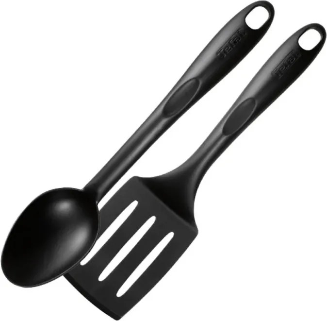Set vase si ustensile Tefal C2678074 Starter Black, 6 piese, Acoperire cu titan, Fara PFOA, Thermo-Fusion, Thermo-Signal, Inductie, Negru