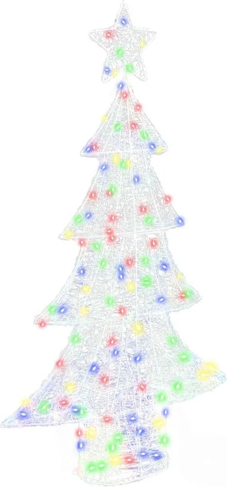 vidaXL Brad de Crăciun cu 160 LED Multicolour 150 cm Acril