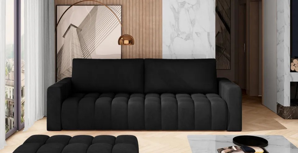Canapea extensibila, 247x92x97 cm, Lazaro 02, Eltap (Culoare: Bej / Paros 02)