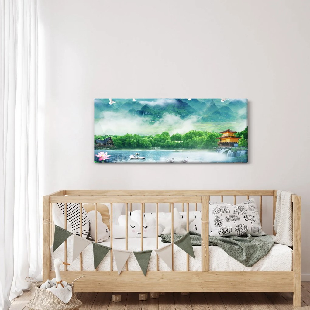 Tablou - Peisaj de vis (120x50 cm)