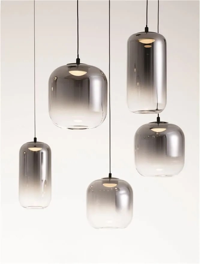 Lustra cu 9 pendule LED design modern AELIA