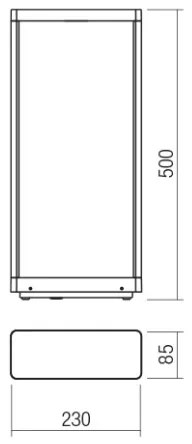 Redo 90581 - Lampă LED de exterior WAKE LED/8W/230V 3000K 50 cm IP65 antracit