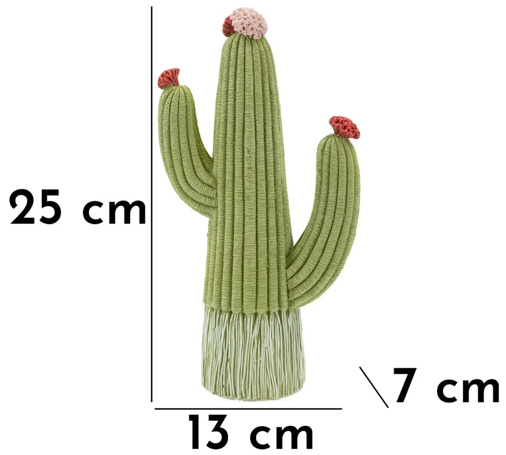 Mauro Ferretti Cactus Decorativ Cm 13X7X23 | Aosom Romania