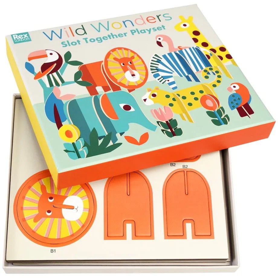 Joc de pliere din lemn Wild Wonders - Rex London