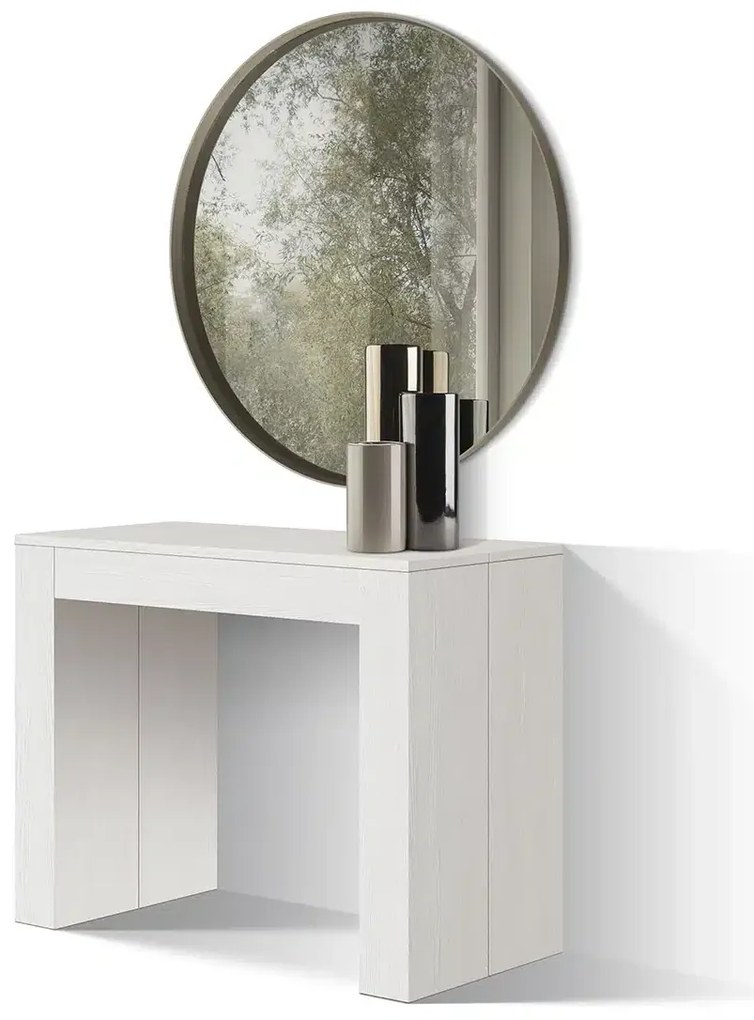 Consola extensibila tip masa Roma - ALB - 300 cm/90 cm /76 cm - 12 - Extensibila
