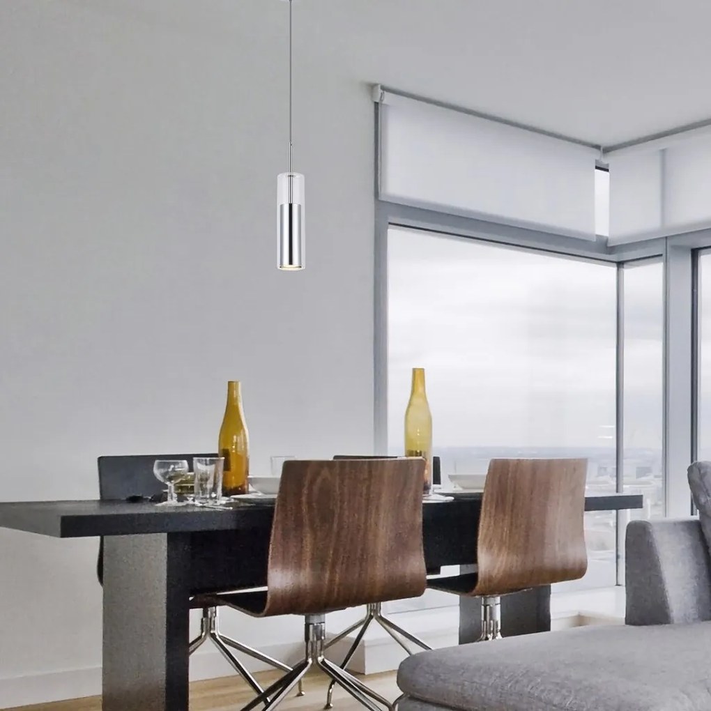Pendul simplu design modern Kalevi crom