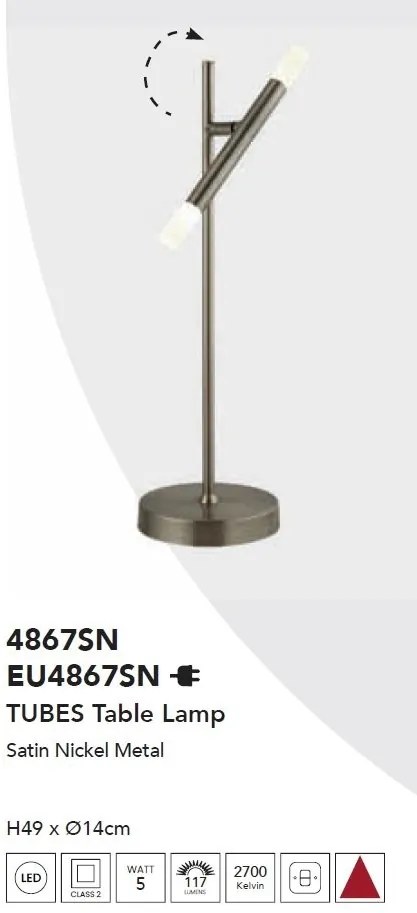 Veioza LED/Lampa de masa design minimalist Tubes