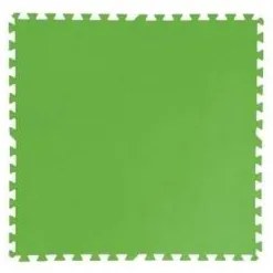 Covor de protectie pentru piscina, suport, polietilena, verde, set 8 buc, 78x78x0.5 cm, Bestway