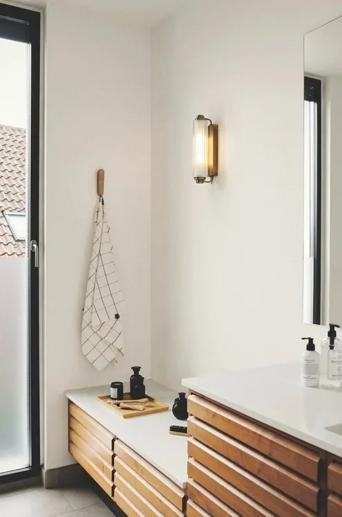 Aplica baie IP44 design elegant art-deco Nimal brass
