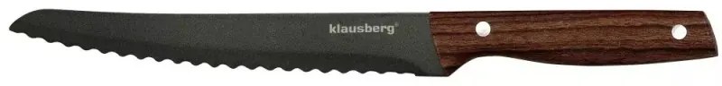Set de cuțite cu suport Klausberg KB 7616, 6 piese, oțel inoxidabil, maro/gri
