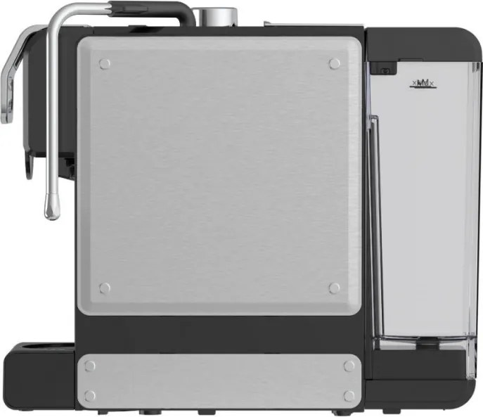 La mâna a doua: Espressor cafea macinata si capsule 8in1 Oliver Voltz OV51171N8M, 1450W, 1 L, 5 adaptoare, 19 bar, Negru/Argintiu
