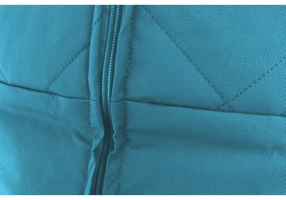 Fotoliu tip sac, material textil turcoaz, VETOK