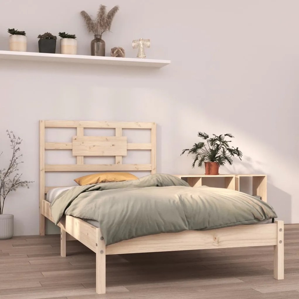 3105650 vidaXL Cadru de pat, 90x200 cm, lemn masiv