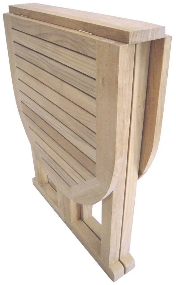 Masă pliabilă de grădină din lemn de tec Garden Pleasure Solo, 120 x 60 cm