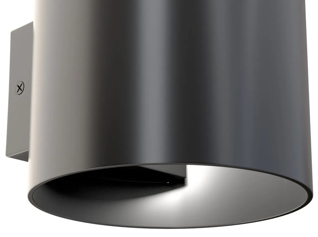 Aplica de perete design tehnic Rond negru MYC066WL-01B