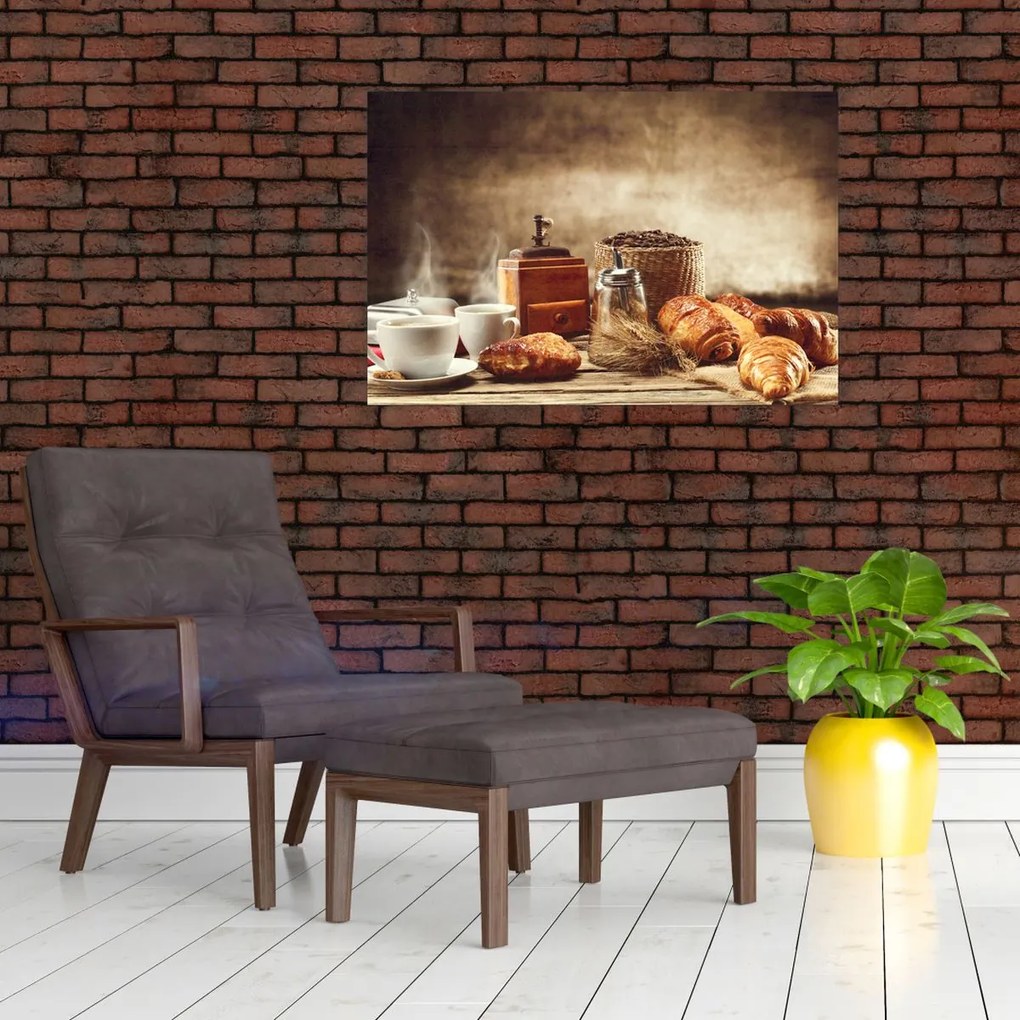 Tablou - Cafea și mic dejun (90x60 cm)