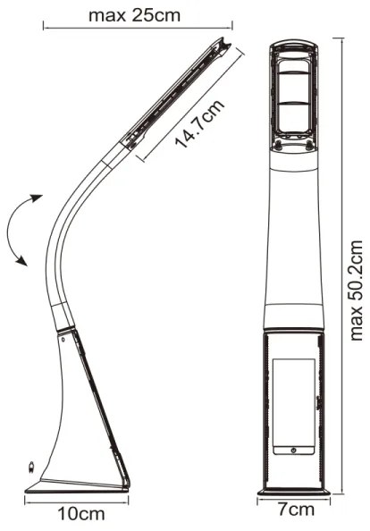 GLOBO 58334 - Lampă de birou LED SOPHIE dimabilă 1xLED/6,5W/230V