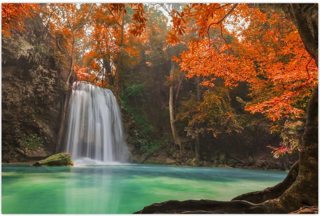 Tablou - Cascadă în Thailanda (90x60 cm)