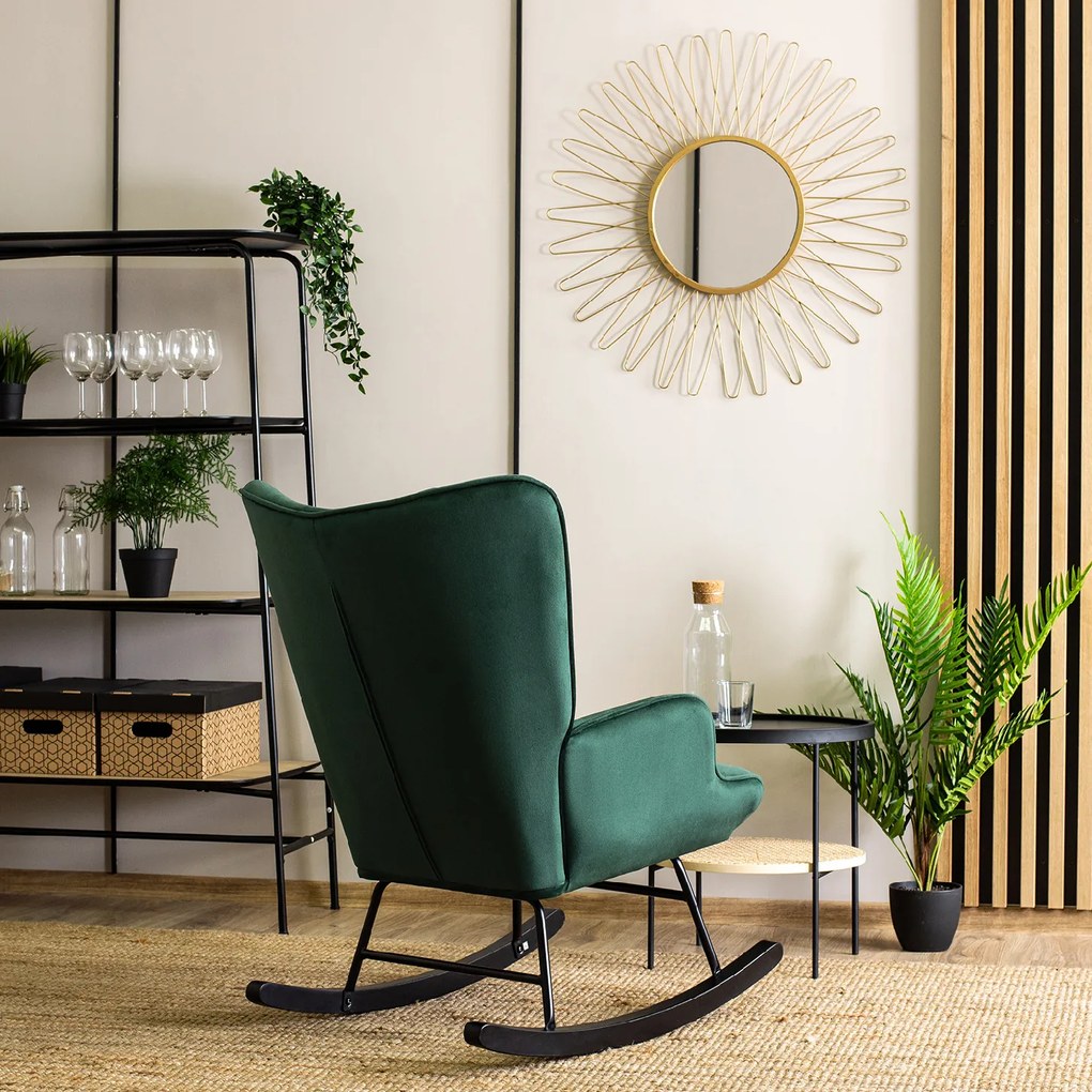 JAKS Fotoliu balansoar Elis verde