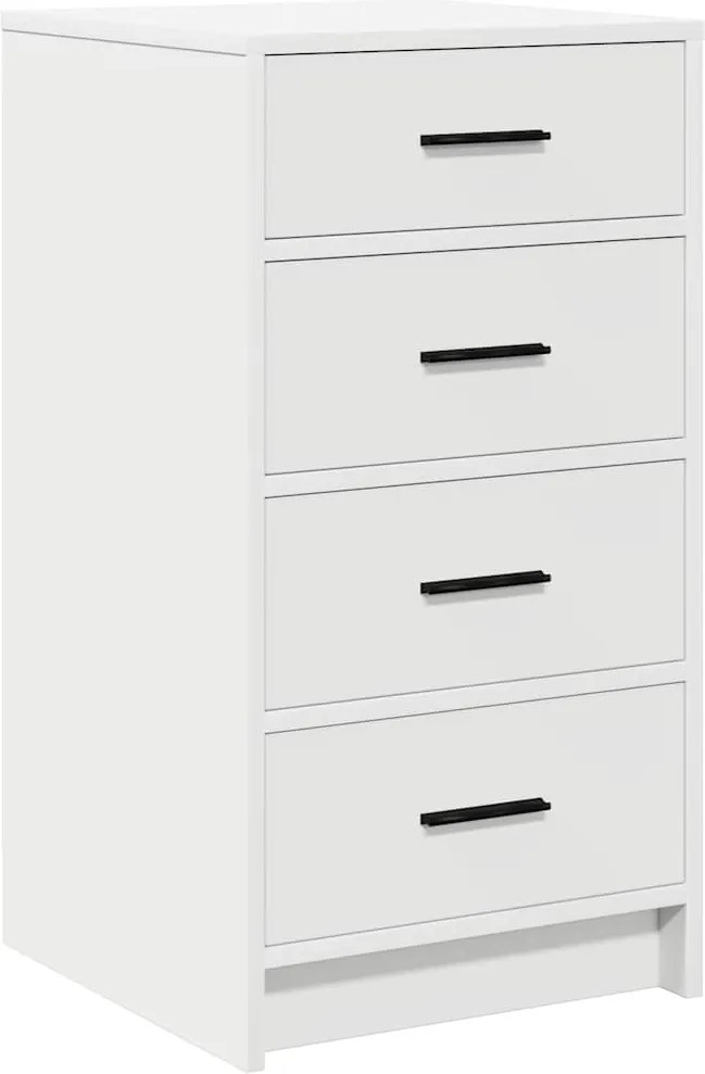 vidaXL Bufet cu sertar Alb 40 x 41 x 75 cm Lemn compozit