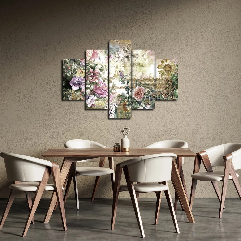 Tablou - Flori de design (150x105 cm)