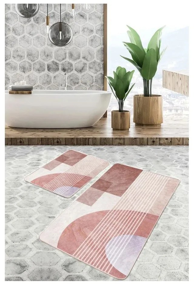 Covorașe de baie 2 buc. din catifea 60x100 cm – Mila Home