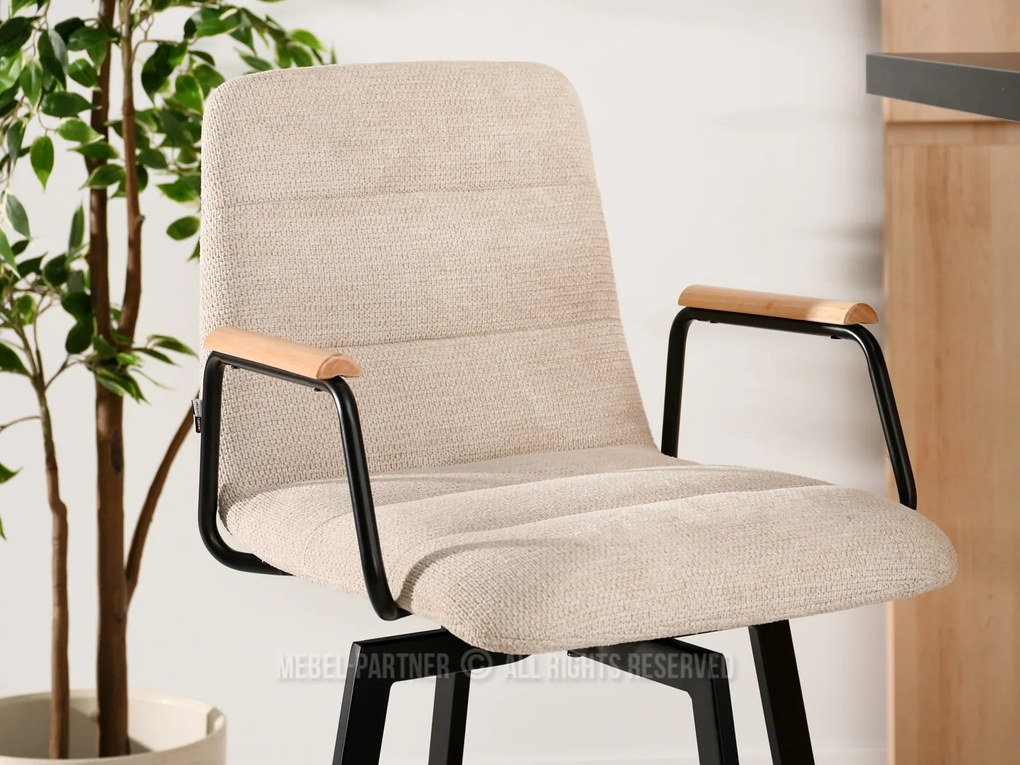 Scaun Henrich (crem + negru). 1110627