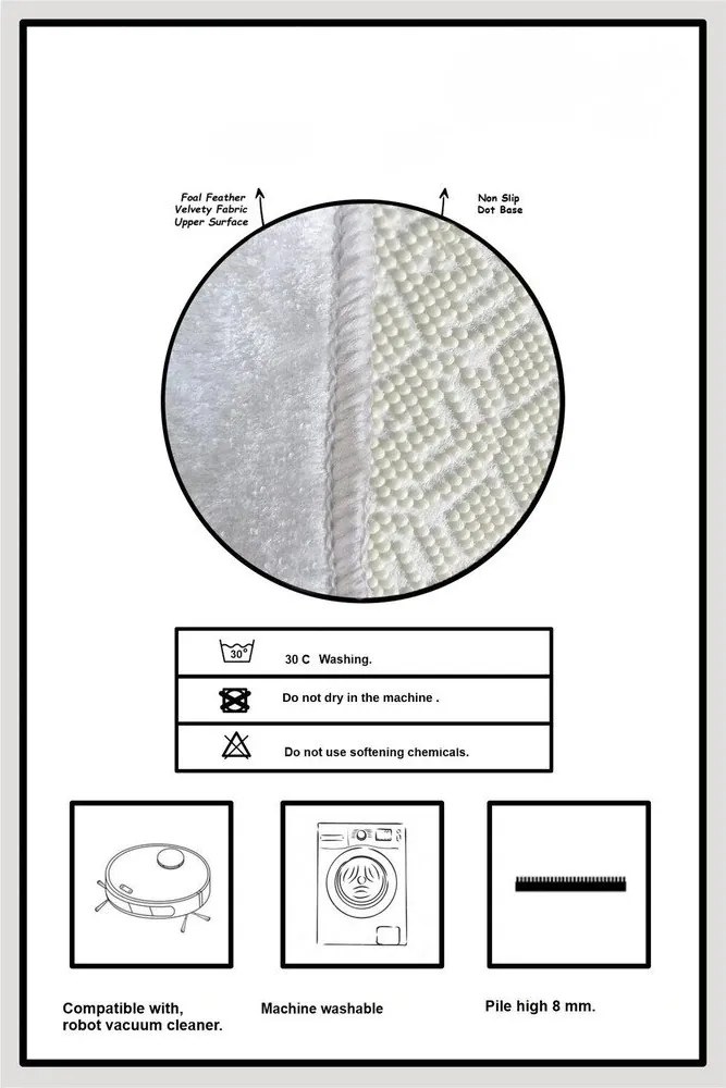 Covorașe de baie crem 2 buc. 60x100 cm Bounde – Foutastic