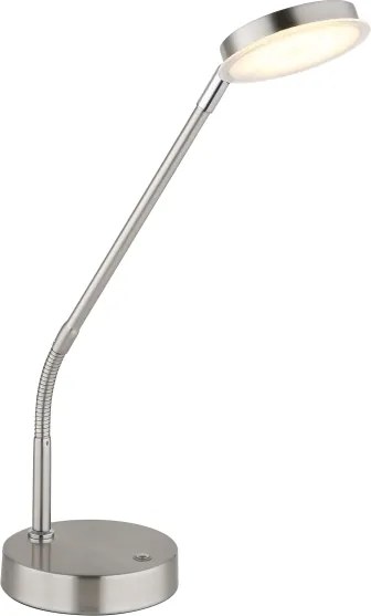 Globo 58504TN - Lampă de masă LED SILVIO, dimabilă prin atingere, 6,5W/230V, crom mat