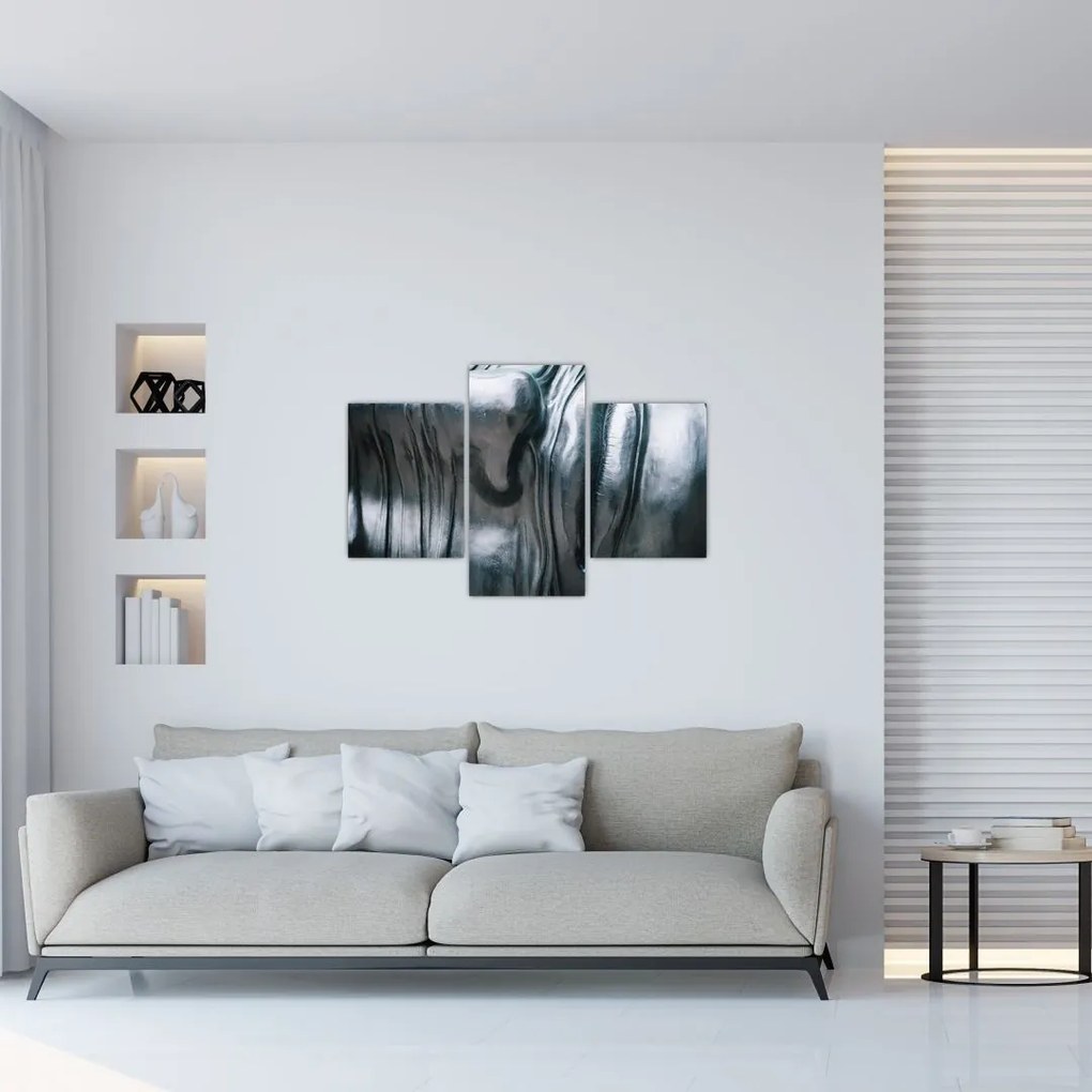 Tablou - Fața din oțel (90x60 cm)