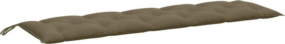 vidaXL Pernă bancă de grădină, melanj taupe, 180x50x7 cm, textil
