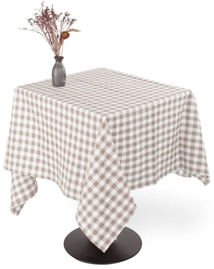 Față de masă din bumbac 150x150 cm Gingham – Tiseco Home Studio