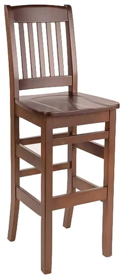 Scaun Bar Remy, Lemn Masiv, Configurabil, 40 x 43 x 119 cm Alb