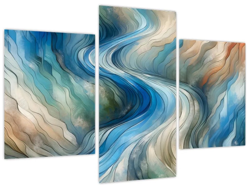 Tablou - Curent abstract (90x60 cm)