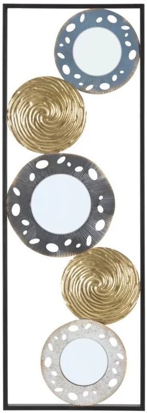 Panou decorativ multicolor din metal, 31x3x90 cm, Glory Mauro Ferretti