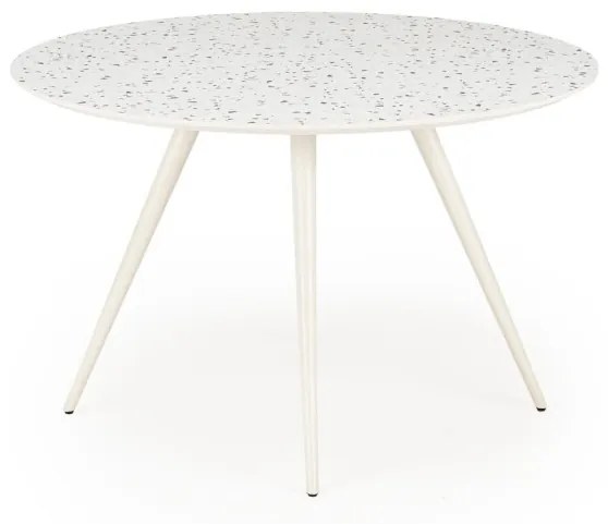 Masa rotunda Aramis terrazzo/alb ø120/h76 cm