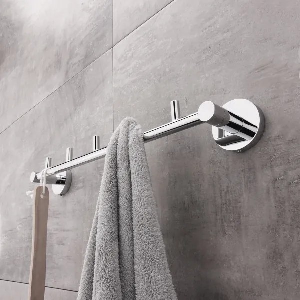 Suport de perete pentru prosoape NIMCO UN 13054-5-26 UNIX 41,5 cm crom lucios