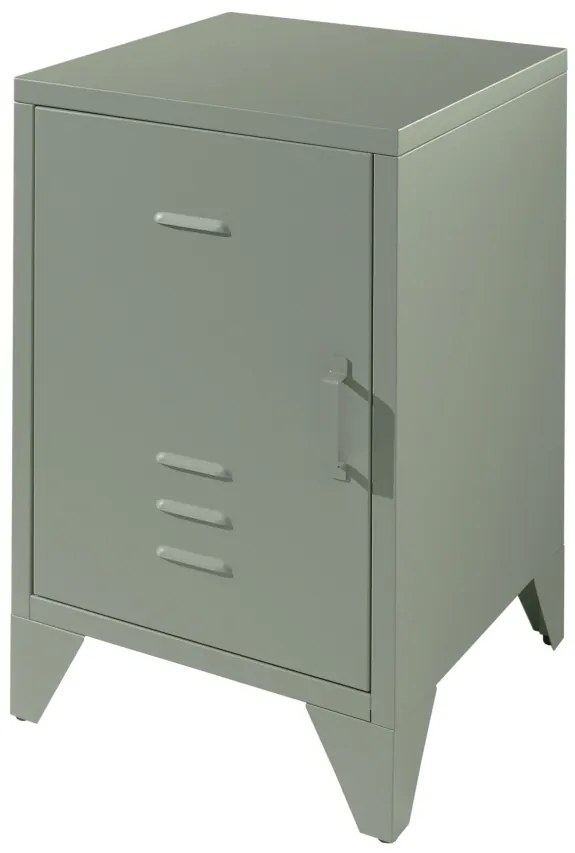 Noptieră Metalică, Verde Olive (Metal) – BRONXX – Vipack