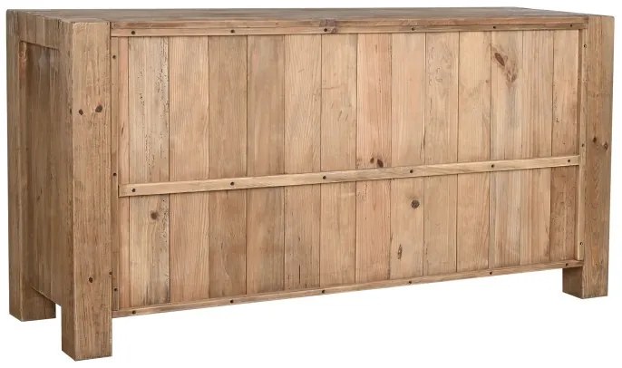 Bufet, natur, din lemn de pin reciclat, Rustique
