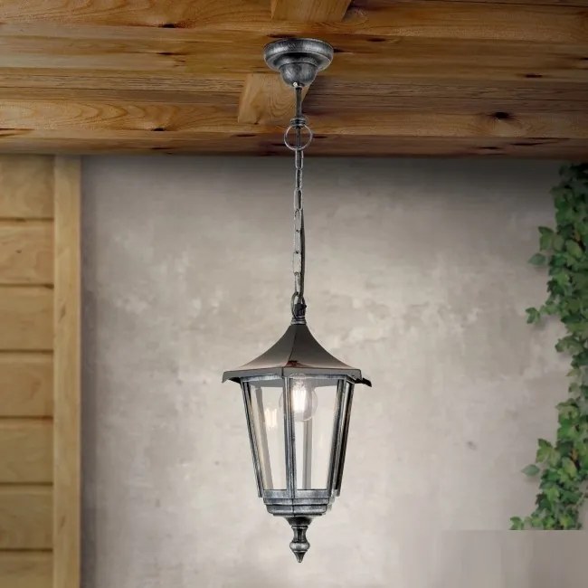 Pendul exterior stil clasic IP43 Hermine AL 11K/82542/A schwarz-silber OR
