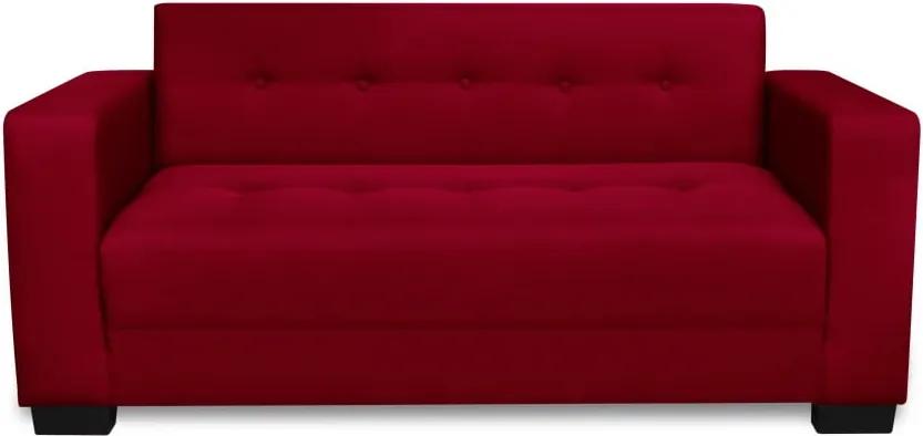 Canapea extensibilă cu 3 locuri Kooko Home Dance, roșu