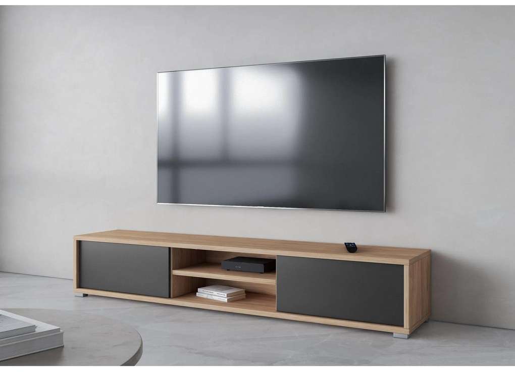 Masă TV Fiora 40 (stejar uleios + antracit). 1066467