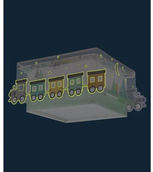 Plafonieră pentru copii TRAIN 2xE27/60W/230V Dalber 63536