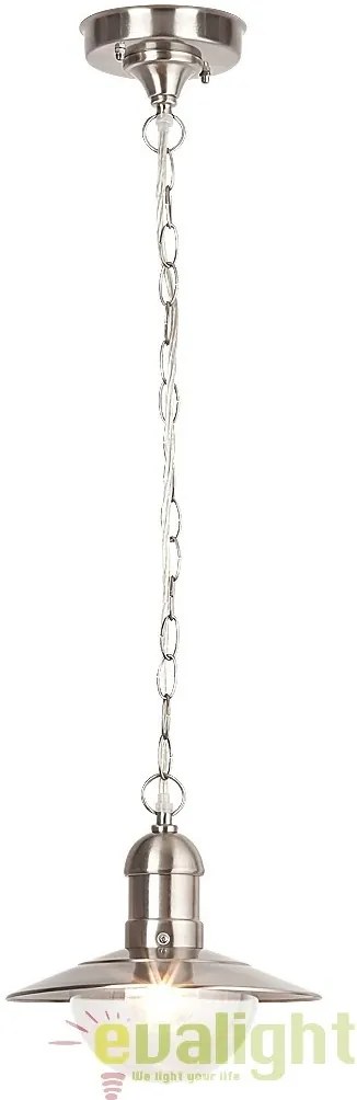 Lustra, Pendul de exterior cu protectie IP44, finisaj otel inoxidabil, diametru 24cm, Oslo 8764 RX