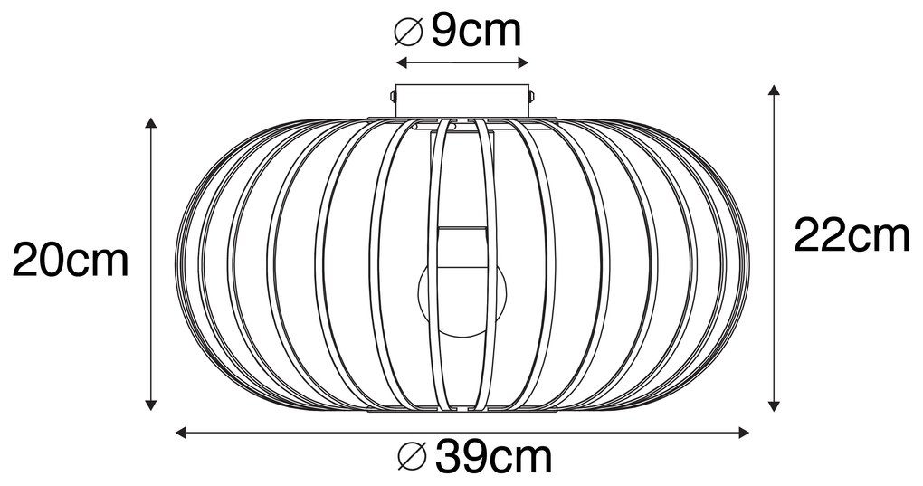 Plafoniera de design albă 39 cm - Johanna