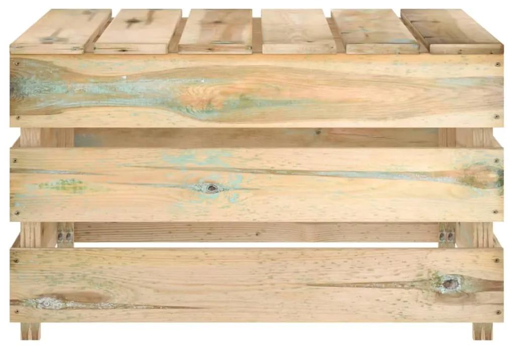 Masa de gradina din paleti, lemn de pin tratat 1, Maro, masa