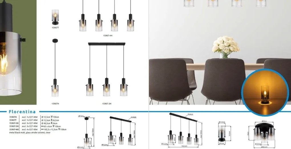 Pendul design modern FLORENTINA