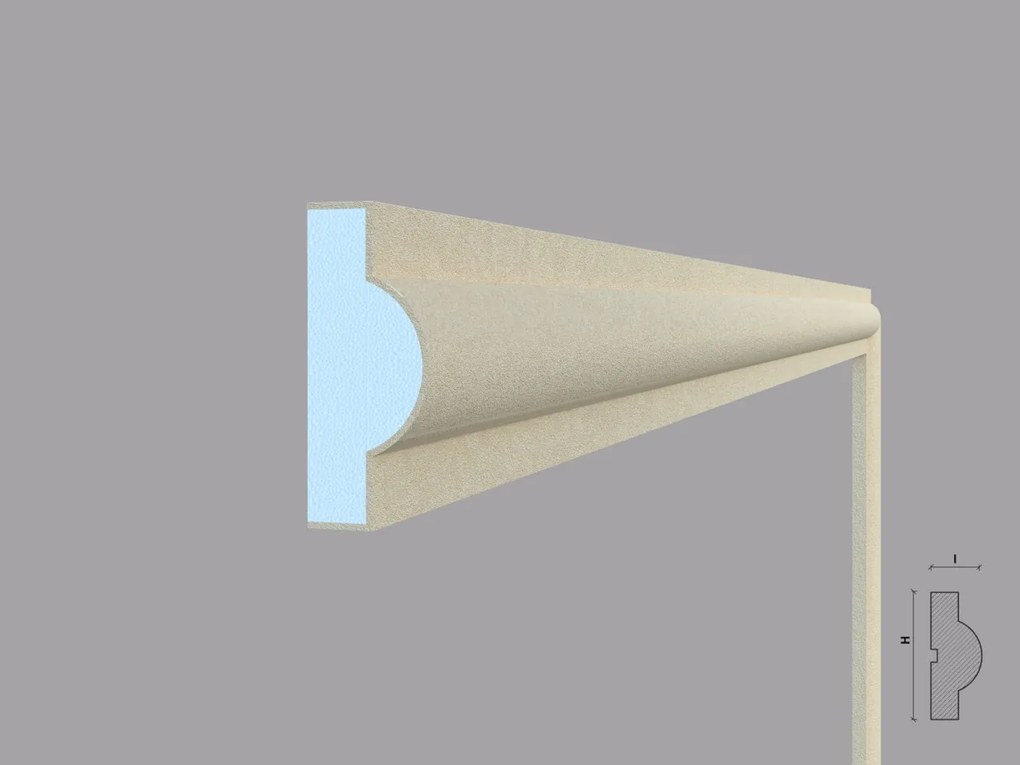Ancadrament fereastra exterior FP121 dimensiuni 100x40x2000mm